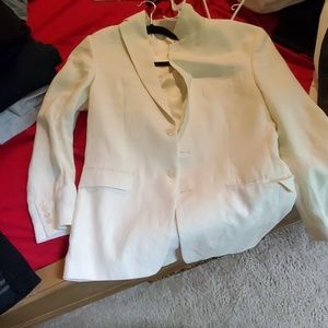 Men's white blazer